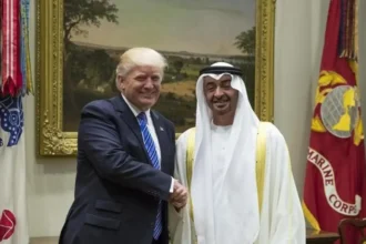 محمد بن زايد وترامب يبحثان تطورات المنطقة والتداعيات الأمنية