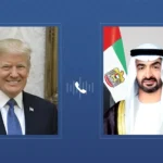 محمد بن زايد وترامب يبحثان هاتفياً الاعتداءات الإيرانية