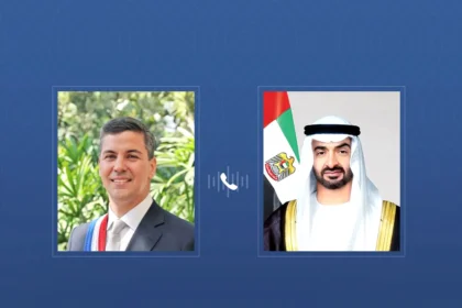 محمد بن زايد ورئيس الباراغواي يبحثان الاعتداءات الإيرانية على الإمارات وتداعياتها الإقليمية
