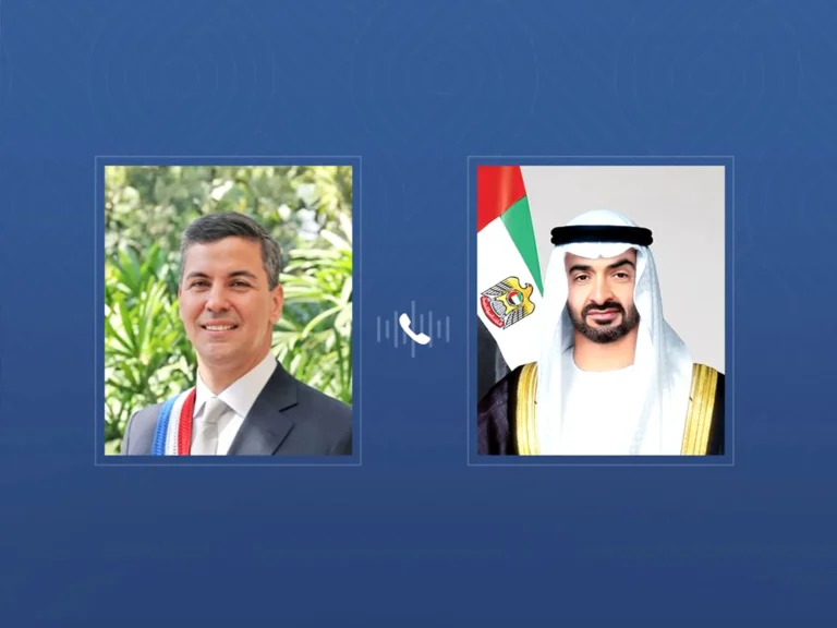 محمد بن زايد ورئيس الباراغواي يبحثان الاعتداءات الإيرانية على الإمارات وتداعياتها الإقليمية