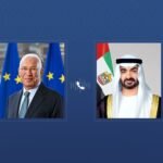 محمد بن زايد ورئيس المجلس الأوروبي يبحثان تداعيات التصعيد في المنطقة