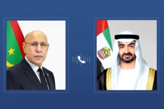 محمد بن زايد ورئيس موريتانيا يتبادلان تهاني عيد الفطر هاتفيا