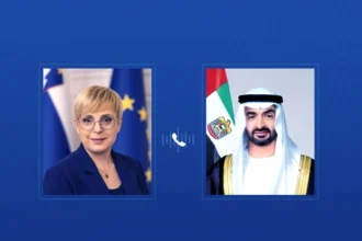 محمد بن زايد ورئيسة سلوفينيا يبحثان تطورات التصعيد الإقليمي