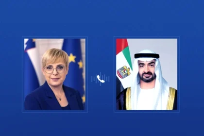 محمد بن زايد ورئيسة سلوفينيا يبحثان تطورات التصعيد الإقليمي