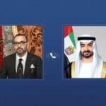 محمد بن زايد وملك المغرب يبحثان هاتفياً تطورات المنطقة