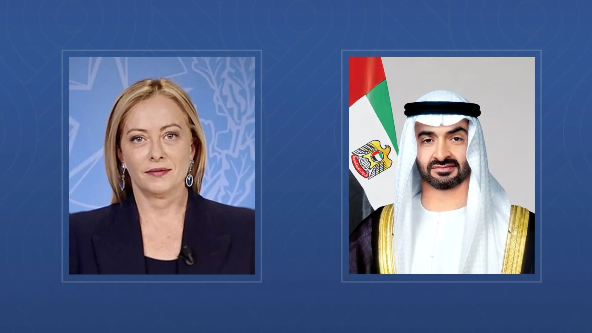 Mohammed bin Zayed and Meloni discuss the escalating developments in the region