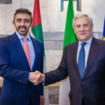 The UAE Foreign Minister and his Italian counterpart discuss regional developments and strengthening bilateral cooperation.