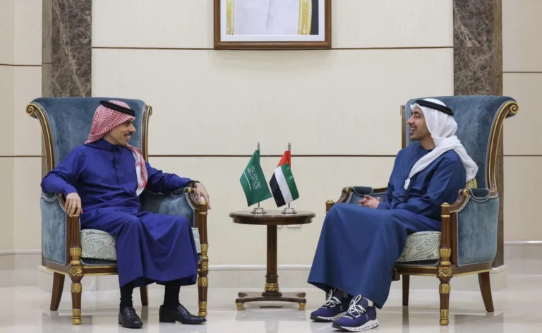 وزيرا الخارجية في المملكة العربية السعودية ودولة الإمارات العربية المتحدة
