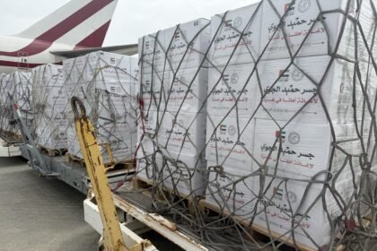 "الفارس الشهم 3" تواصل تسيير "جسر حميد الجوي" لإغاثة قطاع غزة بـ100 طن من المساعدات الغذائية