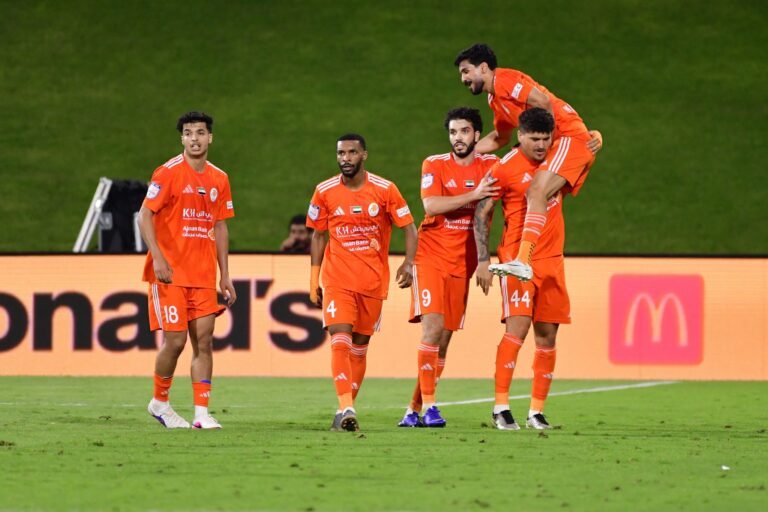 Ajman vs Al Dhafra match in the UAE League