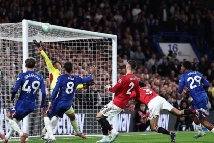 Manchester United defeat Chelsea in the English Premier League