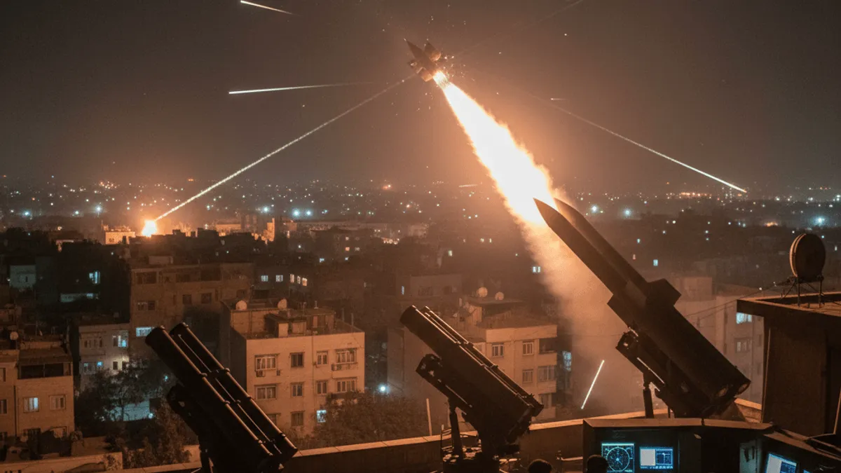 Breaking: Explosions in Tehran as Air Defenses Activate Against Hostile Targets
