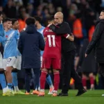 Guardiola and Mohamed Salah