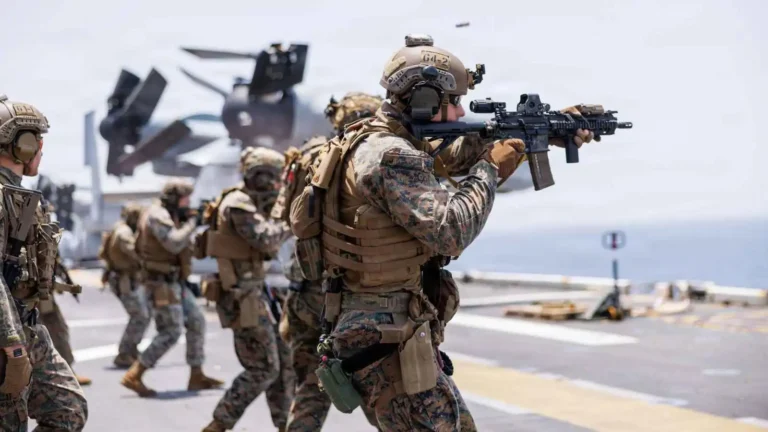 The US military announces it has begun intercepting ships bound for Iran