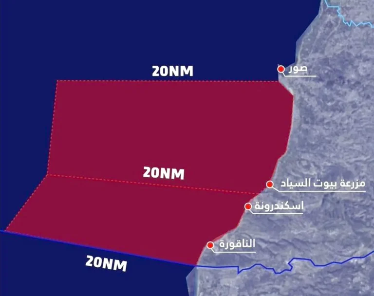 الجيش الإسرائيلي يدعو السفن اللبنانية بين صور ورأس الناقورة للإبحار شمالاً