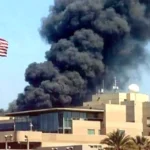 السفارة الأمريكية هجمات بمسيرات استهدفت محيطها ومطار بغداد