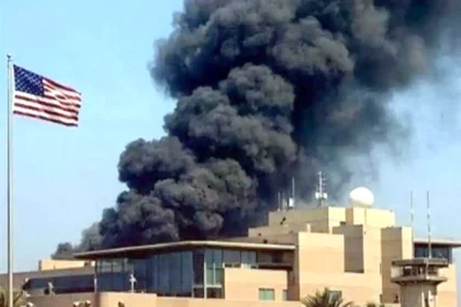 السفارة الأمريكية هجمات بمسيرات استهدفت محيطها ومطار بغداد