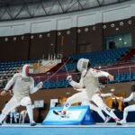 The UAE participates with 3 male and female players in the Fencing Fleurier World Cup