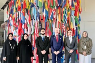 During the International Atomic Energy Agency conference.. The UAE leads global efforts to strengthen oversight of the nuclear sector