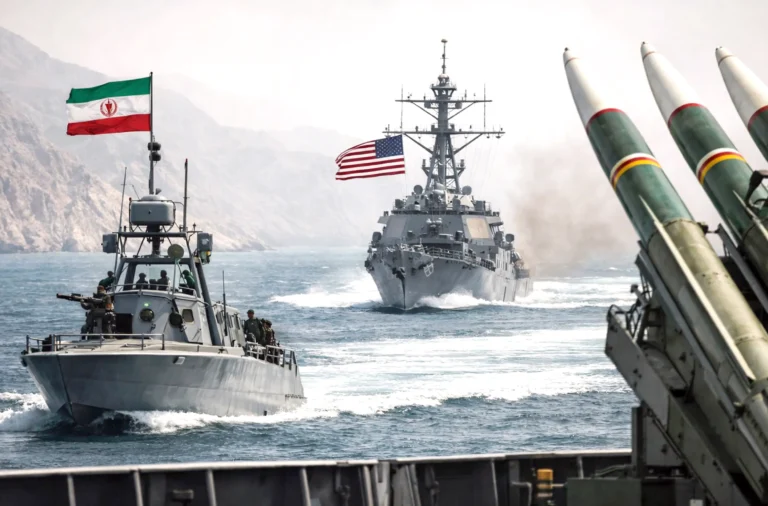 تحذير إيراني لسفينة أمريكية في مضيق هرمز يدفعها للتراجع