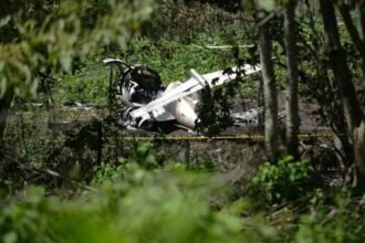 A small plane crashed, killing its pilot, minutes after takeoff in Germany