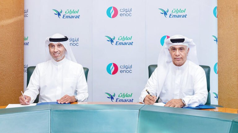 Provides logistical solutions. Enoc partners with Emarat to support jet fuel supplies