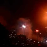 A massive fire has struck an oil facility in Australia, prompting a large-scale mobilization of firefighting and emergency teams