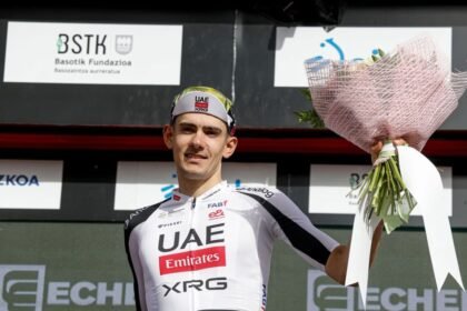 Spain.. "Emirates Cycling" comes second in the 3rd stage of the "Itsulia Basque Country" Tour