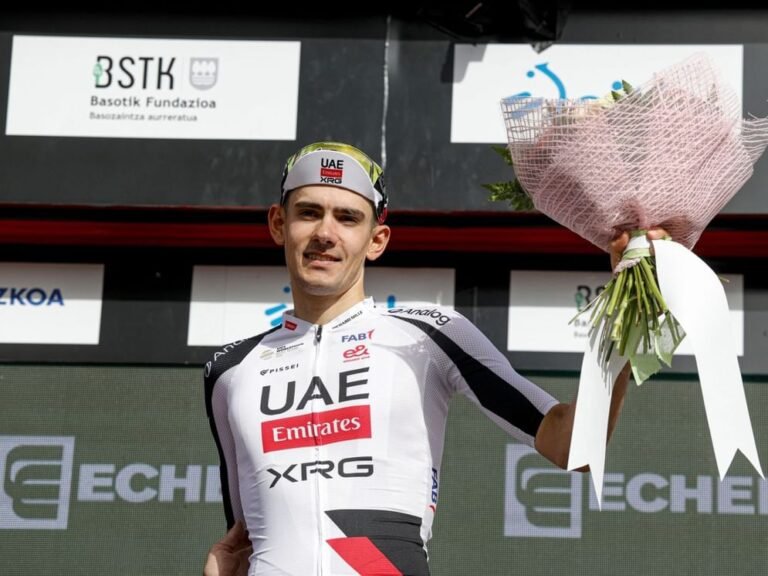Spain.. "Emirates Cycling" comes second in the 3rd stage of the "Itsulia Basque Country" Tour
