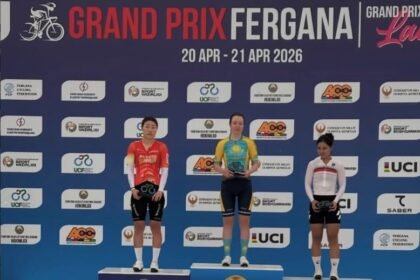 "جائزة فرغانة" الكبرى.. لاعبة الإمارات للدراجات بطلة المرحلة الأخيرة