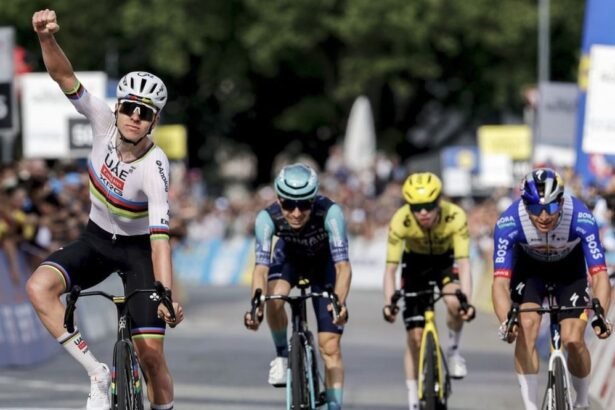 Romany Tour.. UAE cyclist Pugachar leads first stage and overall standings