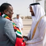 The President and his two deputies congratulate the President of Zimbabwe on Independence Day