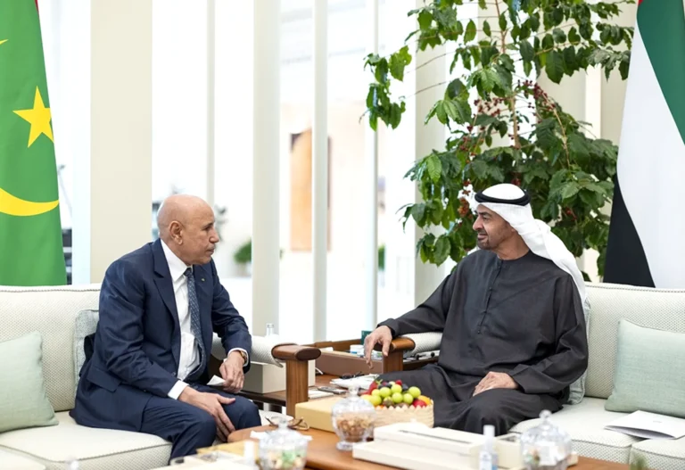 رئيس الدولة والرئيس الموريتاني يبحثان تعزيز التعاون وتداعيات التطورات الإقليمية