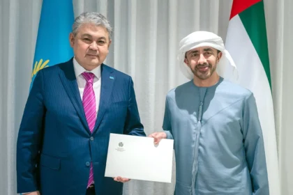 The UAE President received a message from the President of Kazakhstan regarding strengthening bilateral relations.