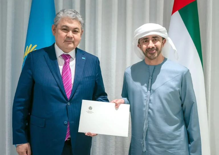 رئيس الدولة يتلقى رسالة من رئيس كازاخستان بشأن تعزيز العلاقات الثنائية