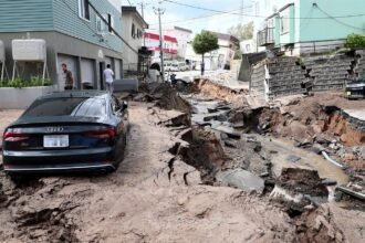 A 7.4 magnitude earthquake strikes the coast of Japan, with tsunami waves of up to 3 meters predicted
