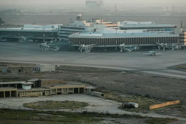 An unidentified drone crashed near Baghdad International Airport