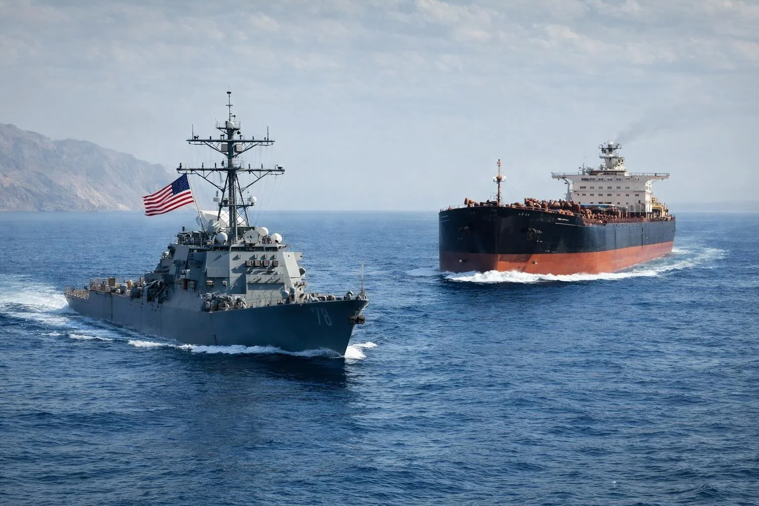 CENTCOM tightens naval blockade: US destroyer intercepts Iranian oil tankers in the Gulf of Oman