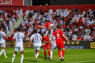 Shabab Al Ahli halts Al Jazira's winning streak and strengthens its lead with a thrilling brace.