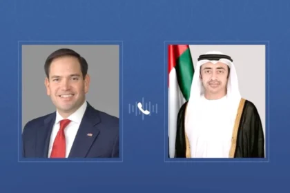 عبدالله بن زايد يبحث مع وزير الخارجية الأمريكي التطورات الإقليمية وتعزيز الشراكة الاستراتيجية