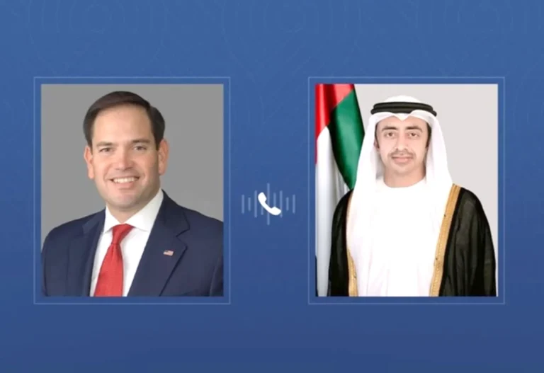 عبدالله بن زايد يبحث مع وزير الخارجية الأمريكي التطورات الإقليمية وتعزيز الشراكة الاستراتيجية