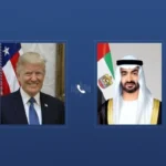 محمد بن زايد وترامب يبحثان هاتفياً تطورات الأوضاع في المنطقة