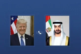 محمد بن زايد وترامب يبحثان هاتفياً تطورات الأوضاع في المنطقة