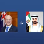 محمد بن زايد ورئيس وزراء نيوزيلندا يبحثان تعزيز التعاون والتطورات الإقليمية
