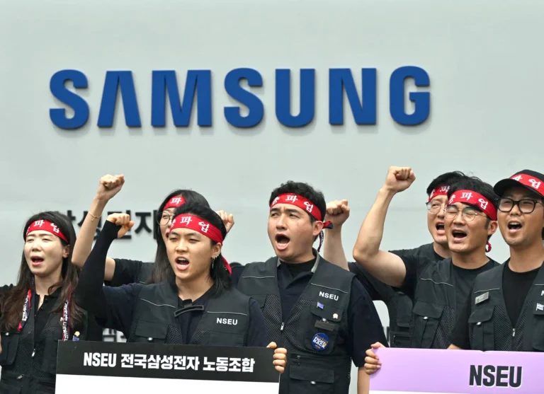 Massive demonstrations at Samsung: 40,000 employees demand a pay raise