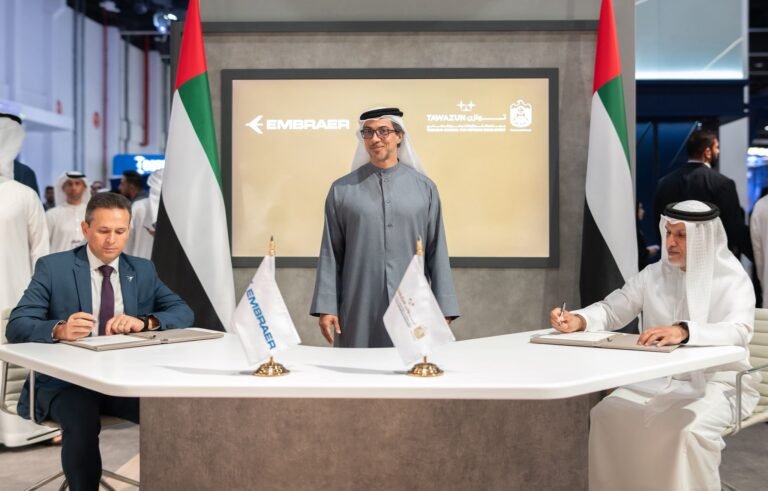 In the presence of Mansour bin Zayed.. Signing of the largest international contract for C-390 Millennium aircraft