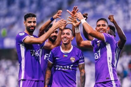 أليخاندرو كاكو خلال مباراة العين وبني ياس