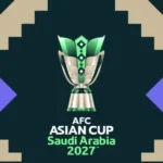 The logo for the 2027 AFC Asian Cup in Saudi Arabia