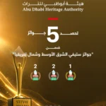 أبوظبي للتراث تحصد 5 جوائز في "ستيفي الشرق الأوسط وشمال أفريقيا"