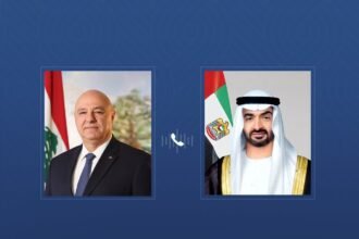 أكد تضامن لبنان مع الإمارات.. رئيس الإمارات يتلقى اتصالاً هاتفياً من الرئيس اللبناني